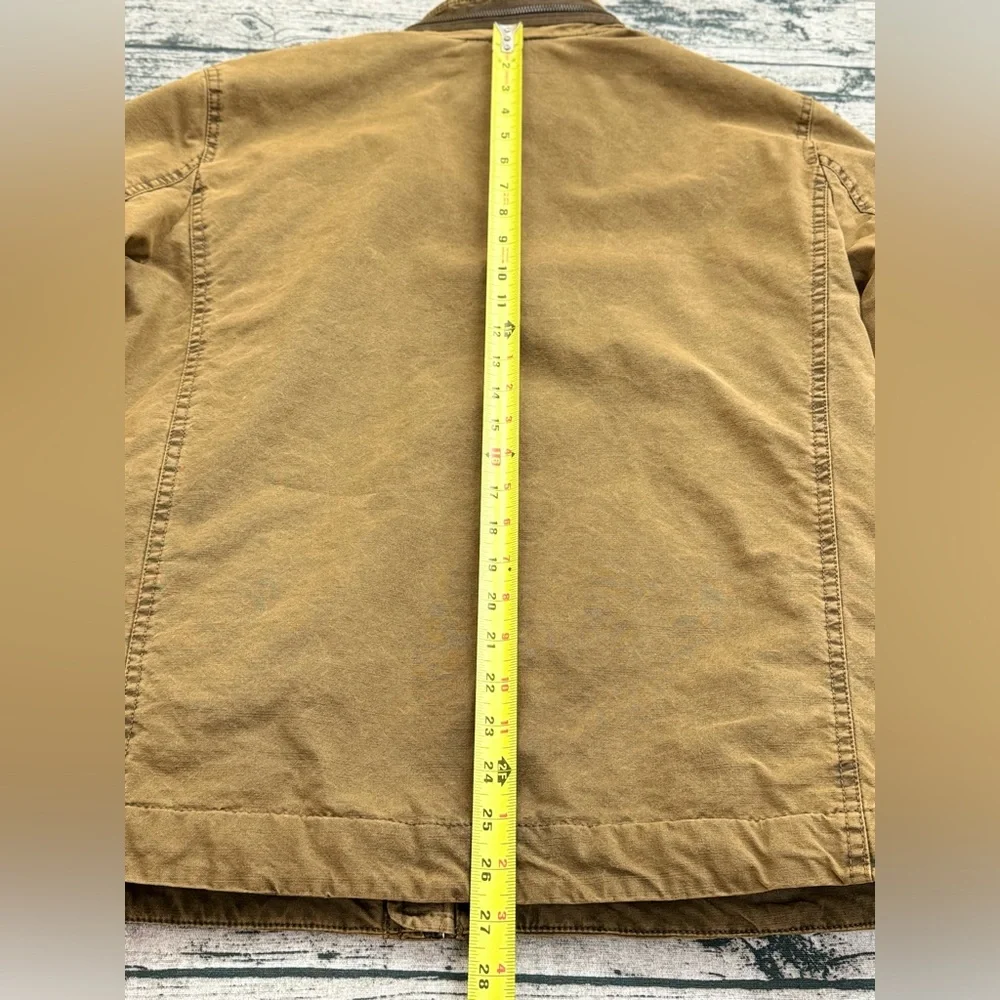 Levi's Men's Canvas Full-Zip Five-Pocket Khaki Trucker Jacket, Size Medium - Picture 8 of 15